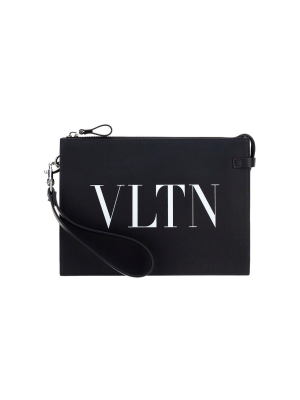 Valentino Vltn Printed Toiletry Bag