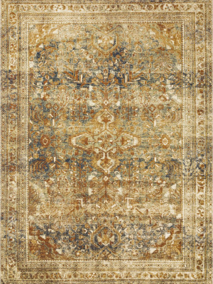 Sebastian Rug In Lagoon / Spice By Loloi