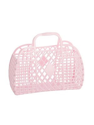 Retro Basket- Small Pink