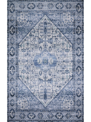 Loloi Justina Blakeney Cielo Rug - Ivory/denim