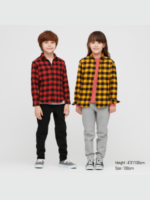 Kids Flannel Checked Long-sleeve Shirt