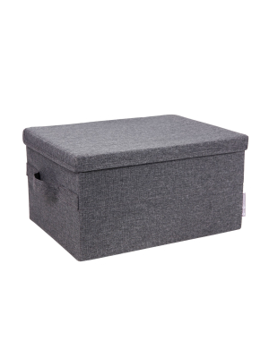 Bigso Box Of Sweden Storage Box Knock Down Medium Gray