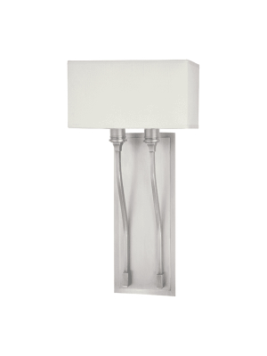 Selkirk 2 Light Wall Sconce Satin Nickel