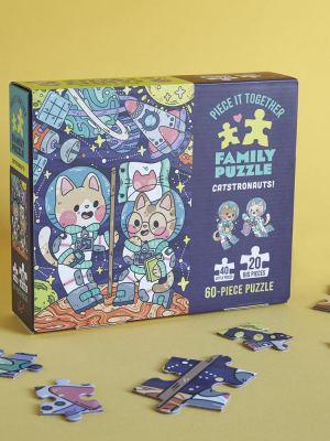 Piece It Together Family Puzzle: Catstronauts!