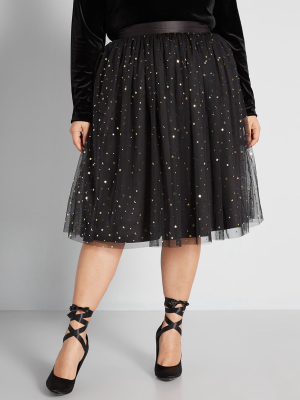 Shimmering Showstopper A-line Skirt