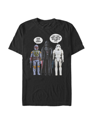 Men's Star Wars Dark Side Action Figures T-shirt