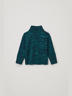 Turtleneck Wool-cashmere Sweater