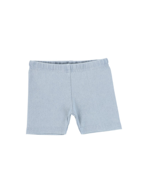 Lil Legs Biker Shorts - Chambray