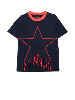 Stella Mccartney Kids Star Fringed T-shirt