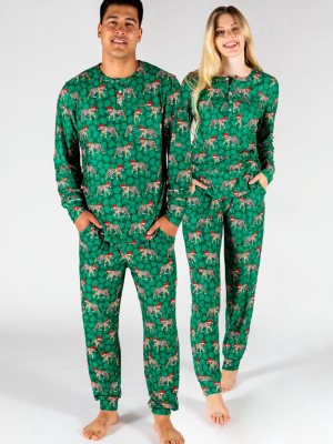 The Tinsel Tiger | Santa Tiger Matching Family Christmas Pajamas