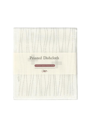 Dishcloth In Grey Horsetail Print