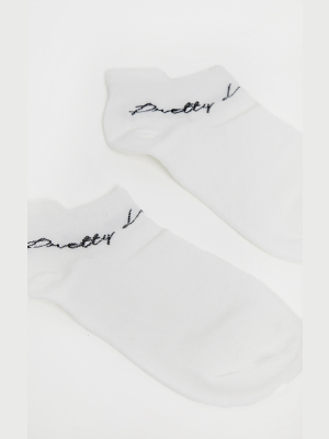 Prettylittlething White Trainer Socks