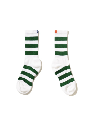 The Men's Rugby Sock - White/green
