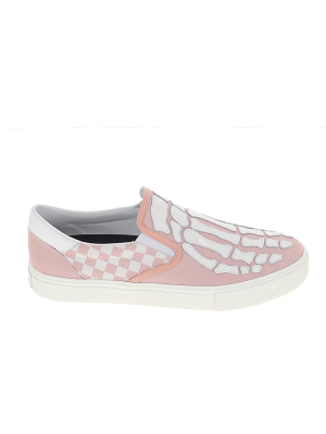 Amiri Checkered Skel Toe Slip On Sneakers