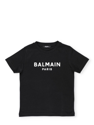 Balmain Kids Logo Printed T-shirt