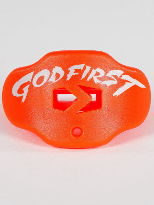 God First Hue Orange Football Mouthguard