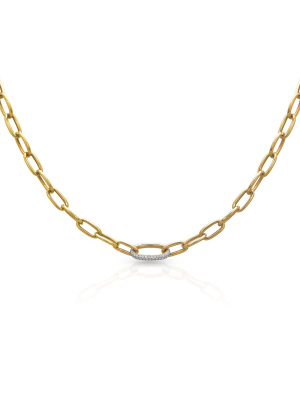 14kt Yellow Gold Diamond Luxe Janesse Chain Link Necklace