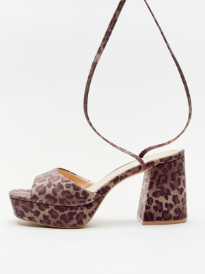 Uo Jenny Leopard Platform Heel