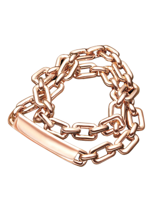 Rose Gold Id Bracelet