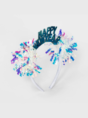 Girls' New Year Hologram Headband - Cat & Jack™ Blue