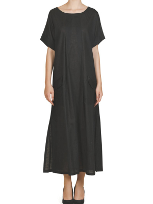 Collared Ankle-length Dress