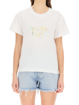 See By Chloé Logo Printed T-shirt