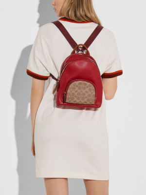 Carrie Backpack 23 In Colorblock Signature Canvas