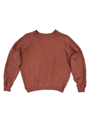 Jungmaven Bonfire Sweatshirt, Terracotta (unisex)
