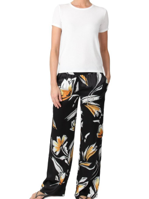 Silk Printed Pants