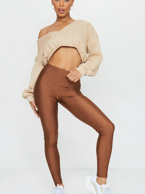 Brown Disco Leggings