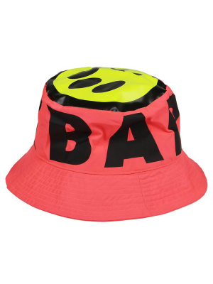 Barrow Logo Printed Wide Brim Bucket Hat