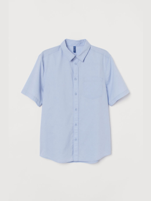 Short-sleeved Cotton Shirt