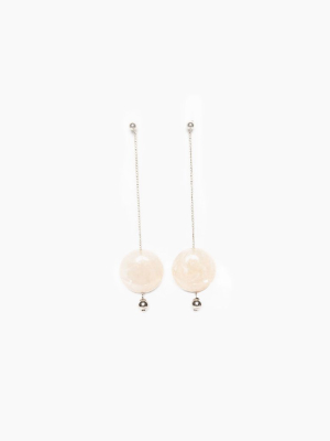 Pendulum Duster Earrings - Gold Ivory