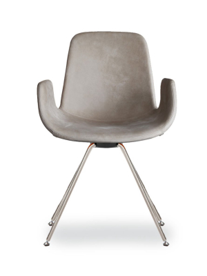 Step Armchair Upholstered With Steel Base 904.22 By Tonon