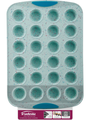 Trudeau 24ct Mini Muffin Pan Confetti Blue