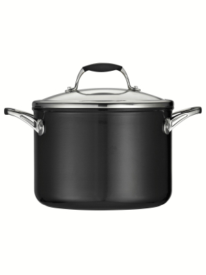 Tramontina Gourmet Ceramica_01 Deluxe 6qt Sauce Pan With Lid Metallic Black