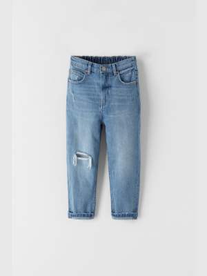 Medium Wash Dad Fit Jeans