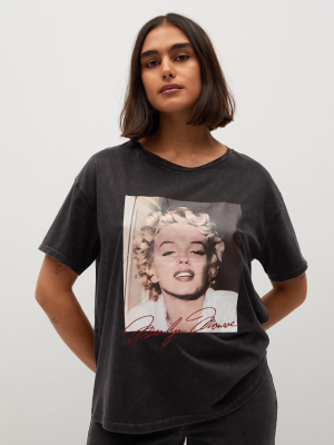 T-shirt With Photo Of Marilyn Monroe