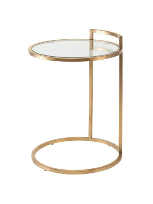 Nuevo Lily Side Table - Gold