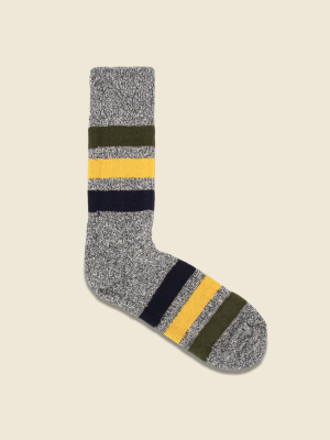 Park Stripe Sock - Dark Grey