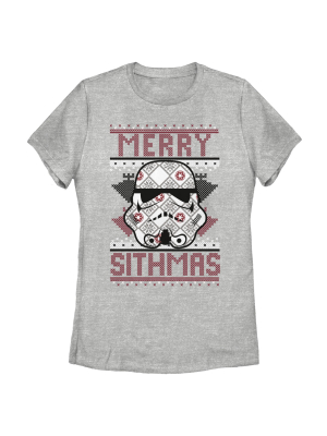 Women's Star Wars Christmas Merry Sithmas T-shirt