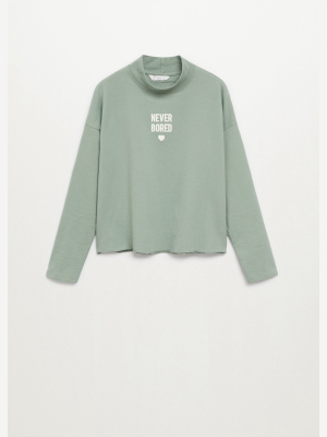 Message High Collar Sweater