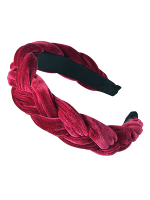 'irena' Velvet Braided Headband (6 Colors)