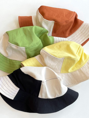 Color Blocked Bucket Hat