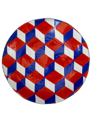 Tricolore Cube Saucer