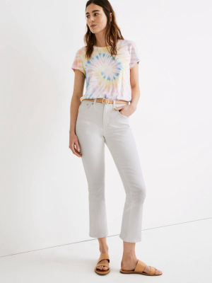 Cali Demi-boot Jeans In Pure White