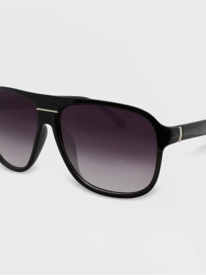 Women's Sheild Sunglasses - Wild Fable™ Black