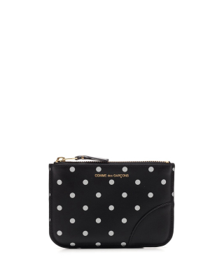 Comme Des Garçons Wallet Polka-dot Coin Pouch