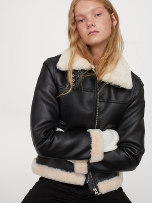 Faux Fur-lined Jacket