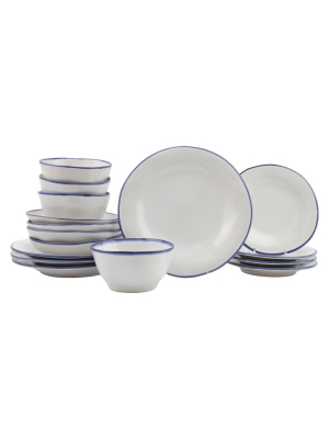 Vietri Aurora Edge Sixteen-piece Place Setting